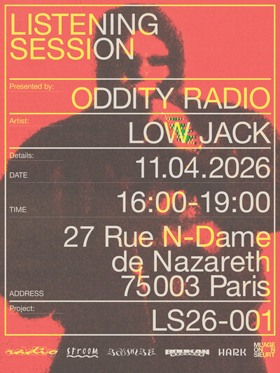 Oddity Radio Listening session with Low Jack - © Oddity Paris