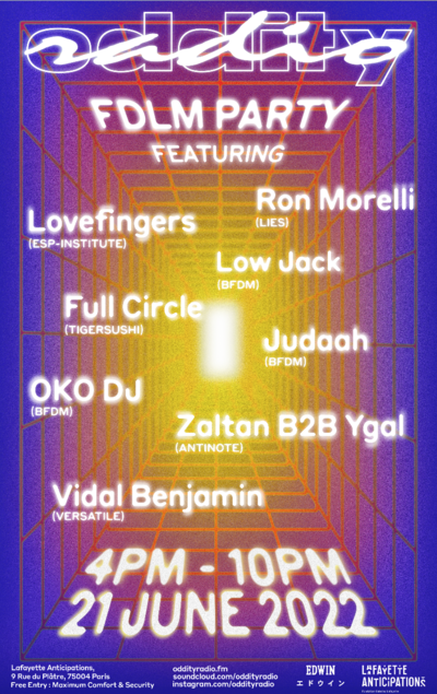 Oddity Radio FDLM Party 22 - © Oddity Paris